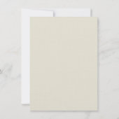 Fleur sauvage Boho Mariage de automne Invitation (Dos)