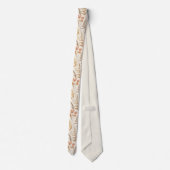Fleur sauvage Boho Motif élégant Cravate (Dos)