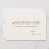 Fleur sauvage Boho simple Carte de remerciements b (Dos)