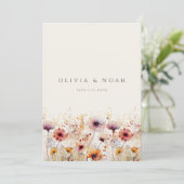 Fleur sauvage Boho Simple Enregistrer La Carte Mar (Debout devant)