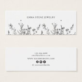 Fleur sauvage ・ Boucles d'oreille Écrans Mini cart (Devant & derrière)