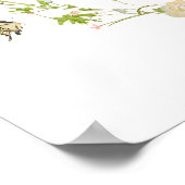 Fleur sauvage Butterfly Garden Affiche de bienvenu (Coin)