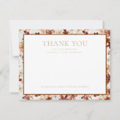 Fleur sauvage Carte de remerciements floral rustiq (Devant)