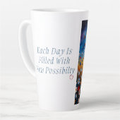 Fleur sauvage Coeur Affirmation Mug (Angle gauche)