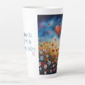Fleur sauvage Coeur Affirmation Mug (Devant)