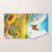 Fleur sauvage coloré (Serviette à main)