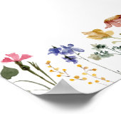 Fleur sauvage coloré | AFFICHE DE BIENVENUE MARIAG (Coin)