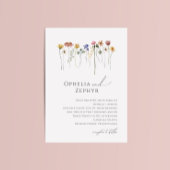 Fleur sauvage coloré | FAIRE-PART DE MARIAGE