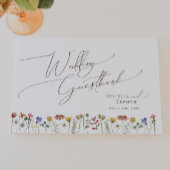 Fleur sauvage coloré | Livre d'or Mariage