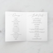 Fleur sauvage coloré | Programme de mariage plié (Intérieur)