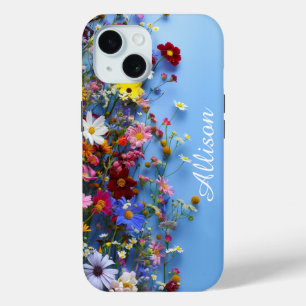 Fleur sauvage coque iphone personnalisé