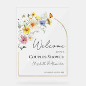 Fleur sauvage Couples Douche Acrylique Affiche de  (Recto)