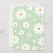 Fleur sauvage Daisy Girl Anniversaire Invitation (Dos)