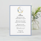 Fleur sauvage dans la carte de menu Couleurs prima (Debout devant)