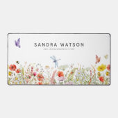 Fleur sauvage d'aquarelle botanique personnalisé (Recto)