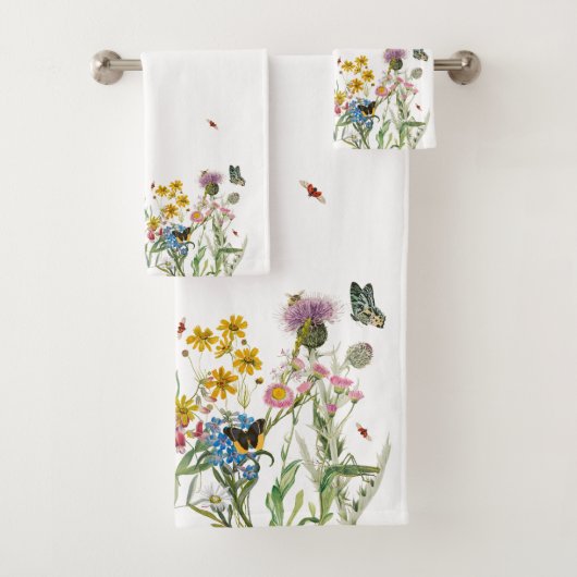 Fleur sauvage d'aquarelle Insectes Floral Spring G (En situation)
