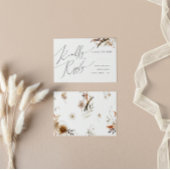 Fleur sauvage d'automne Boho | Carte RSVP