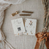 Fleur sauvage d'automne Boho | Carte RSVP de code