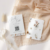 Fleur sauvage d'automne Boho | Carte RSVP de code 