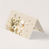 Fleur sauvage d'automne Boho | Cartes de place de (Dos)