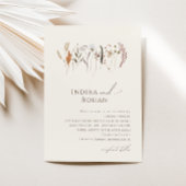 Fleur sauvage d'automne Boho | Faire-part de maria