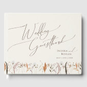Fleur sauvage d'automne Boho | Livre d'or Mariage (Recto)