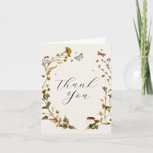 Fleur sauvage d'automne Boho | MERCI MARIAGE (Devant)