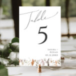 Fleur sauvage d'automne Boho | Numéro de table<br><div class="desc">Voici notre fleur sauvage d'automne boho stupéfiant | Numéro de tableau, qui embrasse un design simple et moderne reflétant la beauté de la nature. Doté de fleurs d'aquarelle séchée pressée et de feuilles en terre cuite, il saisit l'essence des teintes orangées brûlées d'octobre, créant un design minimaliste mais classique qui...</div>