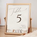 Fleur sauvage d'automne Boho | Numéro de table bei<br><div class="desc">Voici notre fleur sauvage d'automne boho stupéfiant | numéro de table beige, qui embrasse un design simple et moderne reflétant la beauté de la nature. Doté de fleurs d'aquarelle séchée pressée et de feuilles en terre cuite, il saisit l'essence des teintes orangées brûlées d'octobre, créant un design minimaliste mais classique...</div>