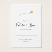 Fleur sauvage d'automne No Wrap Douche d'affichage (Dos)