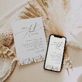 Fleur sauvage d'automne simple | FAIRE-PART DE MAR