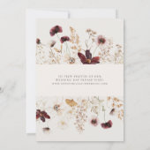 Fleur sauvage de Bourgogne | Faire-part Elopement  (Dos)