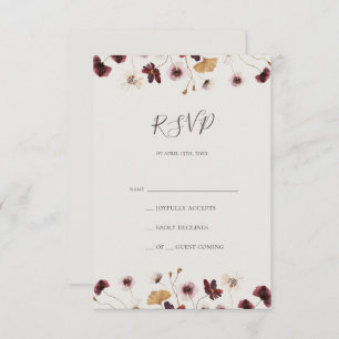 Fleur sauvage de Cuivre Bourgogne   Carte RSVP bei