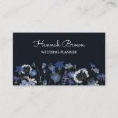 Fleur sauvage de Jardin bleu Carte de visite (Devant)