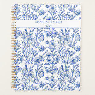 Fleur sauvage de la chinoiserie bleu et blanc