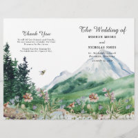 Fleur sauvage de montagne | Programme de mariage p