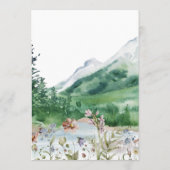 Fleur sauvage de montagne rustique | Menu de maria (Dos)