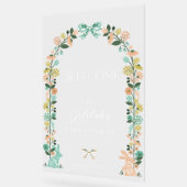 Fleur sauvage de printemps Baby shower lapin de Pâ (Angle)