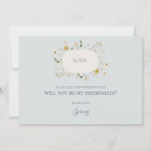 Fleur sauvage de printemps | Carte de proposition  (Dos)