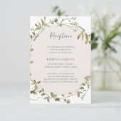 Fleur sauvage de printemps | Carte de réception de (Debout devant)