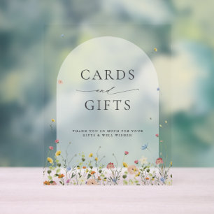Fleur sauvage de printemps Jardin Floral Cartes et