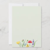 Fleur sauvage d'été Baby shower Invitation (Dos)