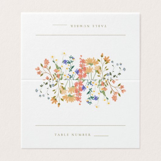 Fleur sauvage d'été Boho Mariage (Outside Unfolded)