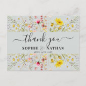 Fleur sauvage d'été du printemps | CARTE DE REMERC (Devant)