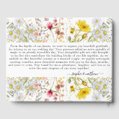 Fleur sauvage d'été du printemps | Livre d'invité (Verso)