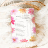 Fleur sauvage d'été dynamique maman ou papa carte