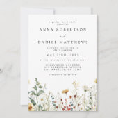 Fleur sauvage d'été Faire-part de mariage photo (Devant)