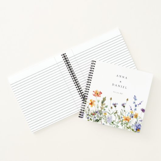 Fleur sauvage d'été Jardin Mariage Livre d'invités (Intérieur)