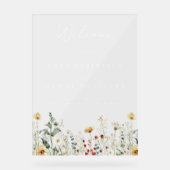 Fleur sauvage d'été Mariage de terrain Bienvenue (Recto)