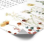 Fleur sauvage d'été - Tableau de siège du Mariage (Coin)